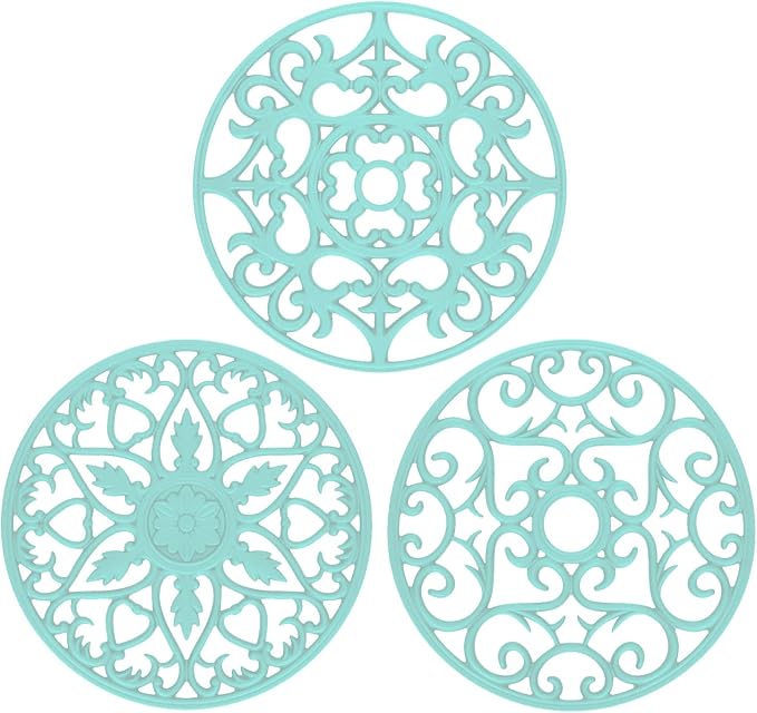 ME.FAN Trivets for Dishes/Pots/Pans, Flexible/Durable/Non Slip Hot Pads to by MEFAN