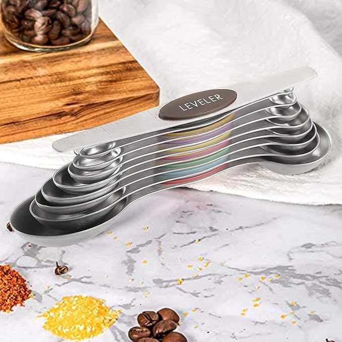 19-Piece Magnetic Measuring Cups and Spoons Set - Image 3