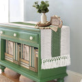 EMMTEEY Boho Table Runner with Tassels 108 Inches Long, Scratch & Heat Resistant by EMMTEEY