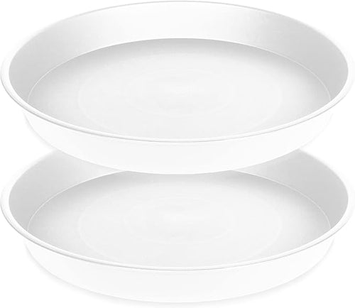 2 Pack of 14 inch Plant Saucers Bird Bath Bowl, Plant Saucer 14" Round by Bleuhome
