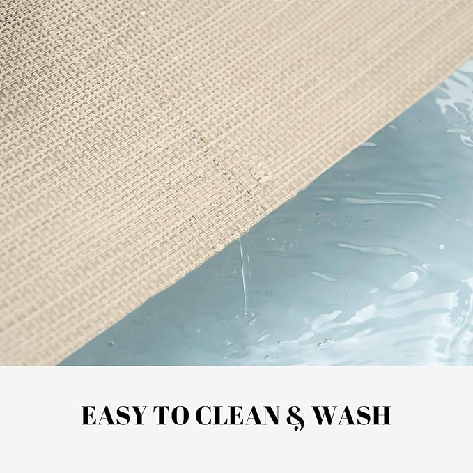 Placemats Set of 6 Vinyl/Plastic Woven Place Mats - Image 3