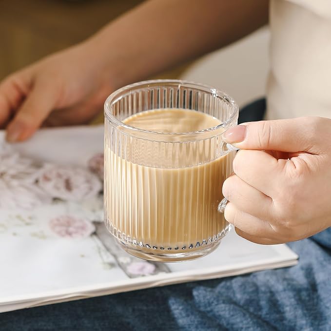 6 High-End Glass Coffee Mugs - Image 9