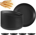 Quatish 16 PCS Unbreakable Reusable Plastic Plates, 8 inch Dishwasher & by Quatish