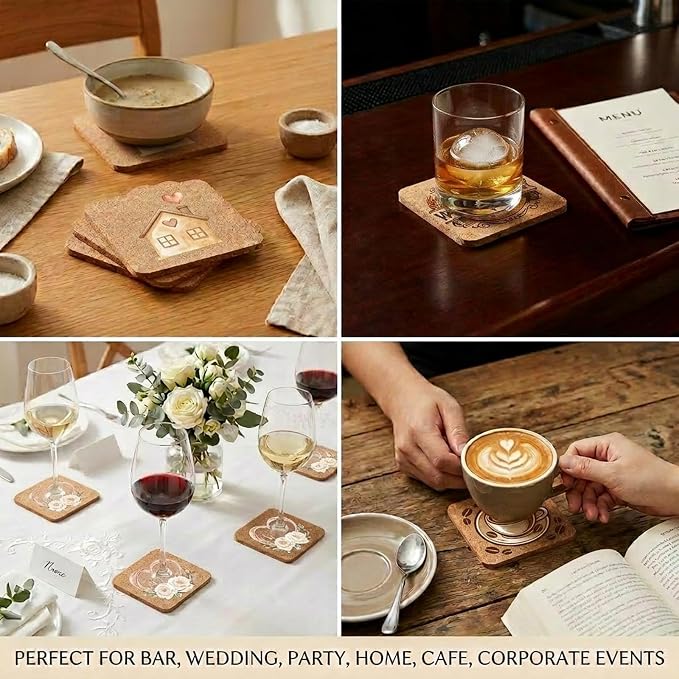 Personalized Cork Coasters – Custom Drink Coasters - Image 5