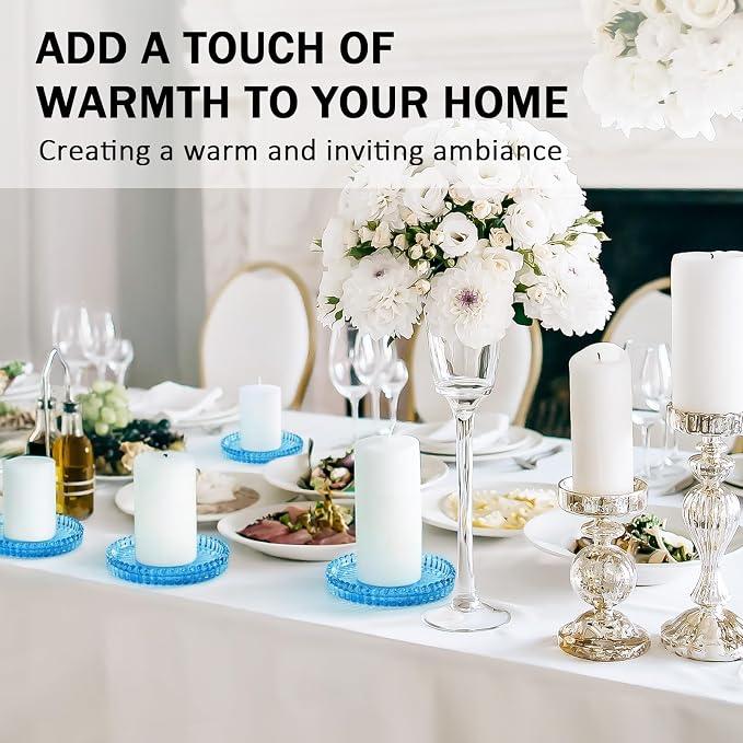 Modern Clear Glass Coasters Set of 8, Cute Coasters Table Mats - Image 6