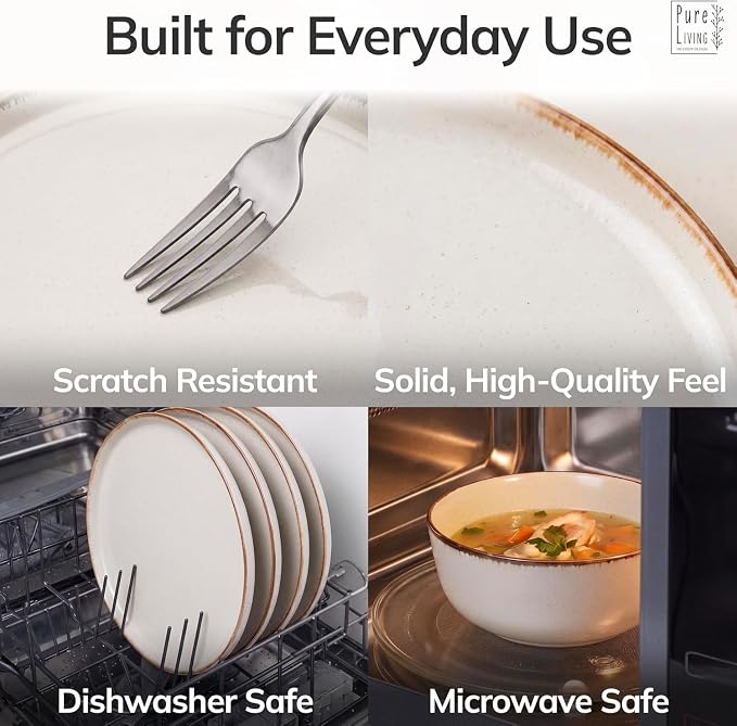 16 Piece Stoneware Dinnerware Set - Image 4