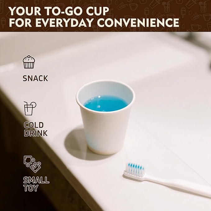 YEEHAW 3 oz 3000 Pack Small White Disposable Paper Cups | - Image 4