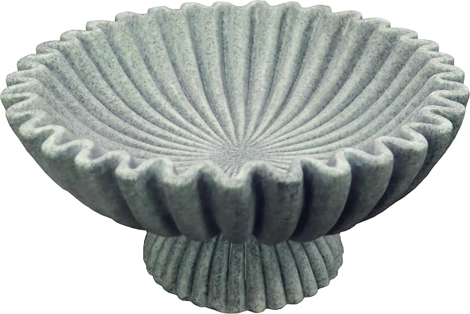 10" Large Decorative Bowl decor, Scalloped Bowls by DecorativeBowl