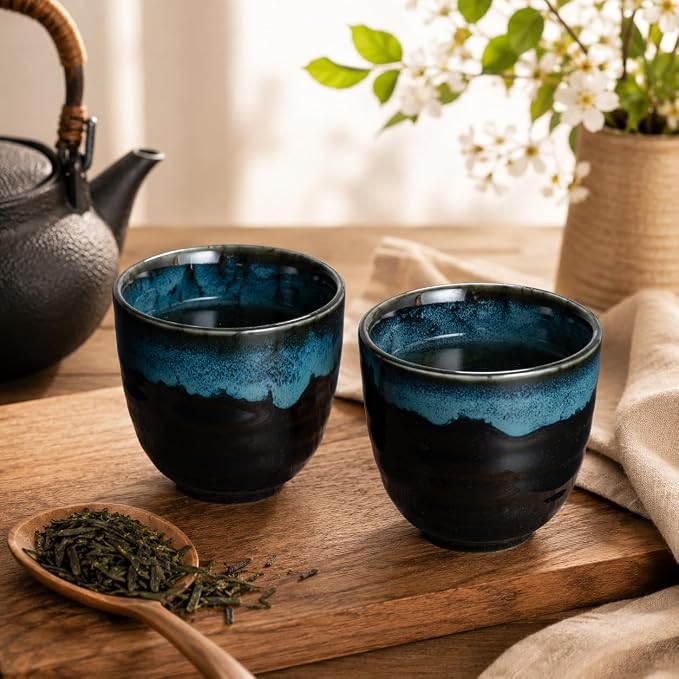 Ceramic Japanese Tea Cups, 5 oz Tea Cup, Chinese Tea Cup, Asian Teacup - Image 4