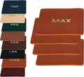 Northwind Personalized Full Grain Leather Coasters Set of 4 | Made in USA by Northwind