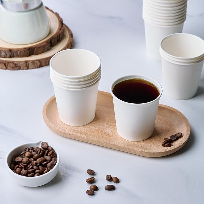 LITOPAK 500 Count 6 oz Paper Cups, Small Disposable Coffee Cups | Bulk - Image 3