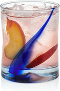 Libbey Blue Ribbon Rock Glasses Set, Artisan-Inspired Four-Dimple Shaped Glass by Libbey