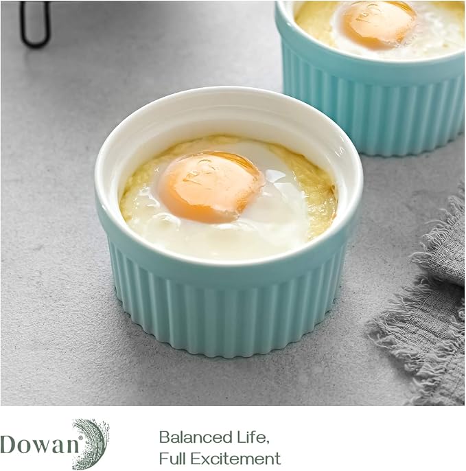 DOWAN 10 oz Porcelain Ramekins - Image 4