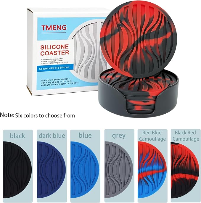Silicone Coaster Set of 6 Pieces - Image 5