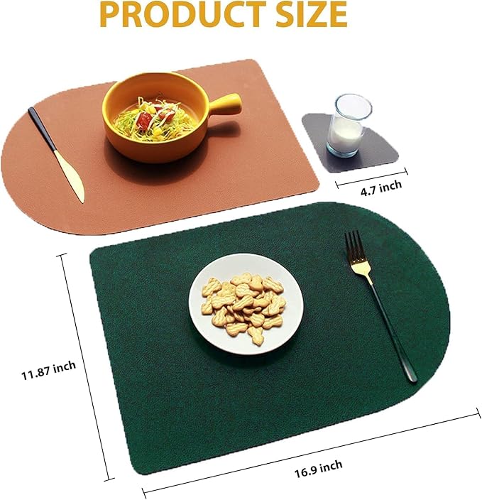 Reversible Faux Leather Placemats - Image 4