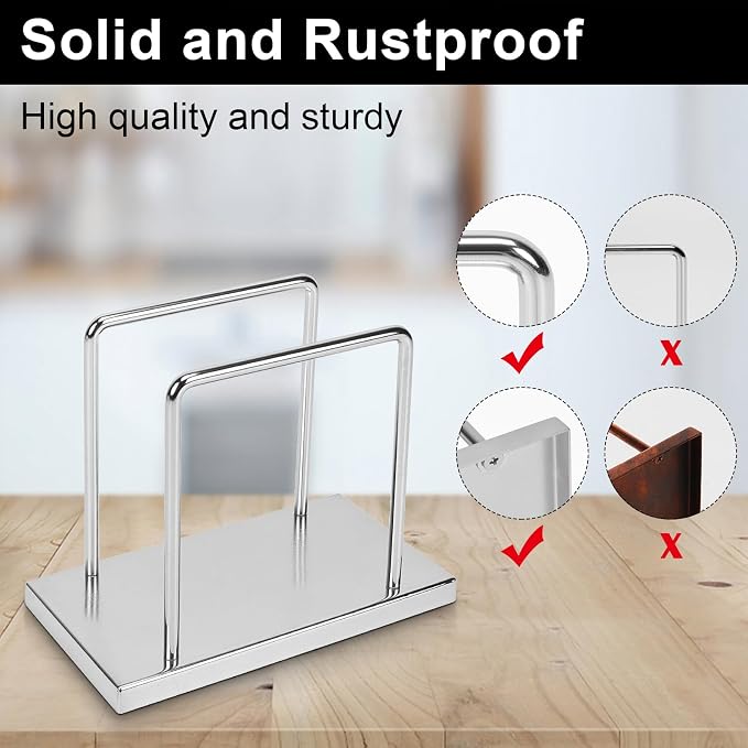 Livabber Napkin Holder, Metal Napkin Storage Modern Freestanding Tissue Paper - Image 3
