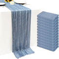 12Pack Dusty Blue Cheesecloth Table Runner 20x120 inch Gauze Table Runner | by Seveups