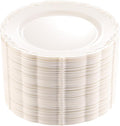 DaYammi 60PCS Ivory Plastic Plates, Fancy Plastic Plates Disposable Heavy Duty by DaYammiwillaccompanyyou