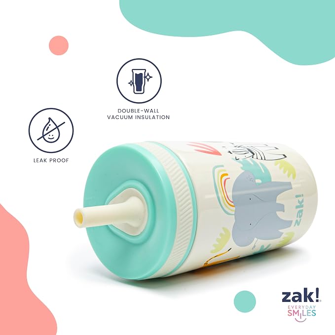 Zak Designs Disney Princess Kelso 12oz Leak-Proof Toddler Straw Cup - Image 4