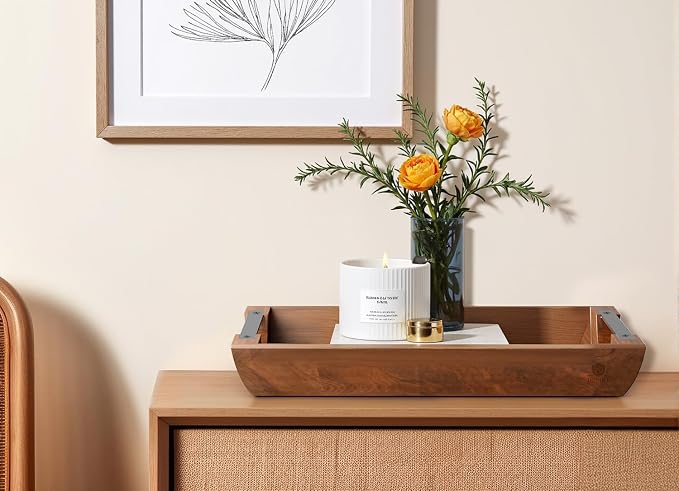 Acacia Wood Serving Tray, 15×10in Tray - Image 6