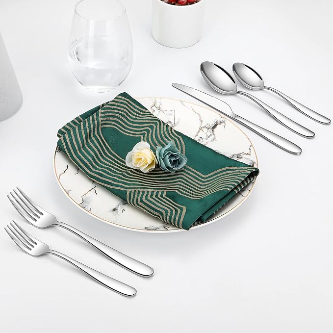 40-piece Silverware Set for 8, Stainless Steel Flatware Cutlery Set, Kitchen - Image 6