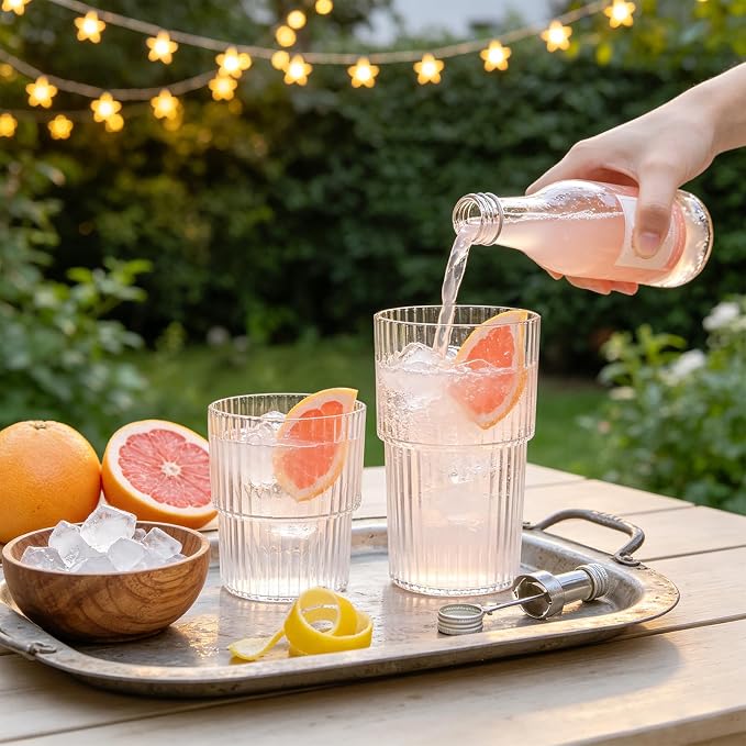 48 Pack Plastic Wine Glasses, 16 Oz Highball Glasses & 12 Oz Cocktail Glasses - Image 4