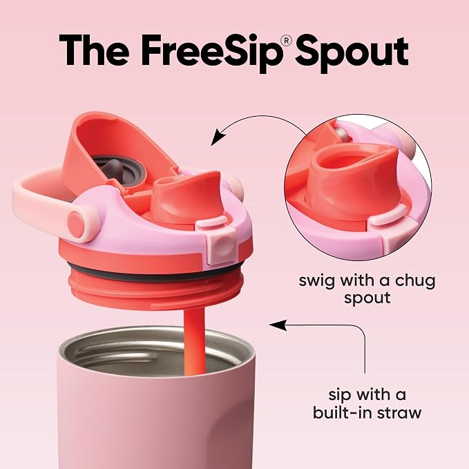 Owala FreeSip Sway Stainless Steel Water Bottle 30 oz Angel Food Cake - Image 2