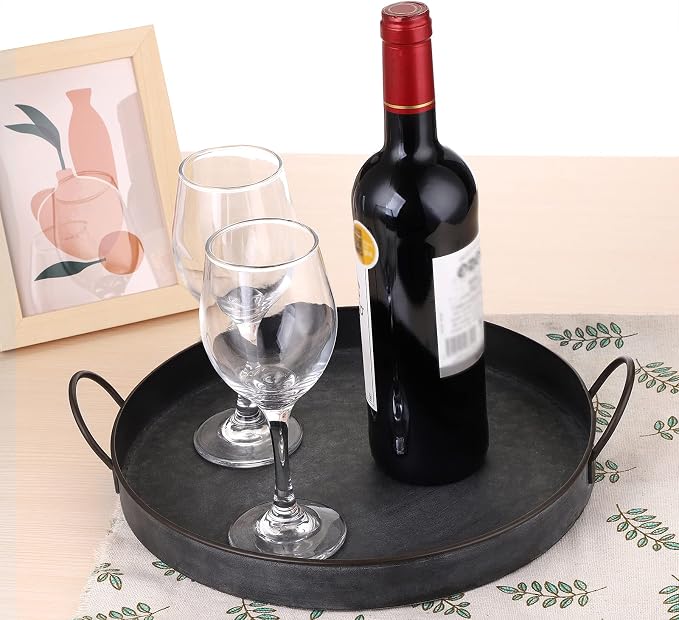Hipiwe Industrial Style Metal Iron Tray - Image 7