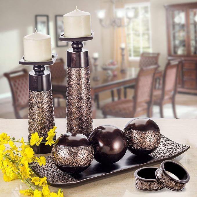 Creative Scents Dublin Brown Napkin Rings Set of 6 - Image 5