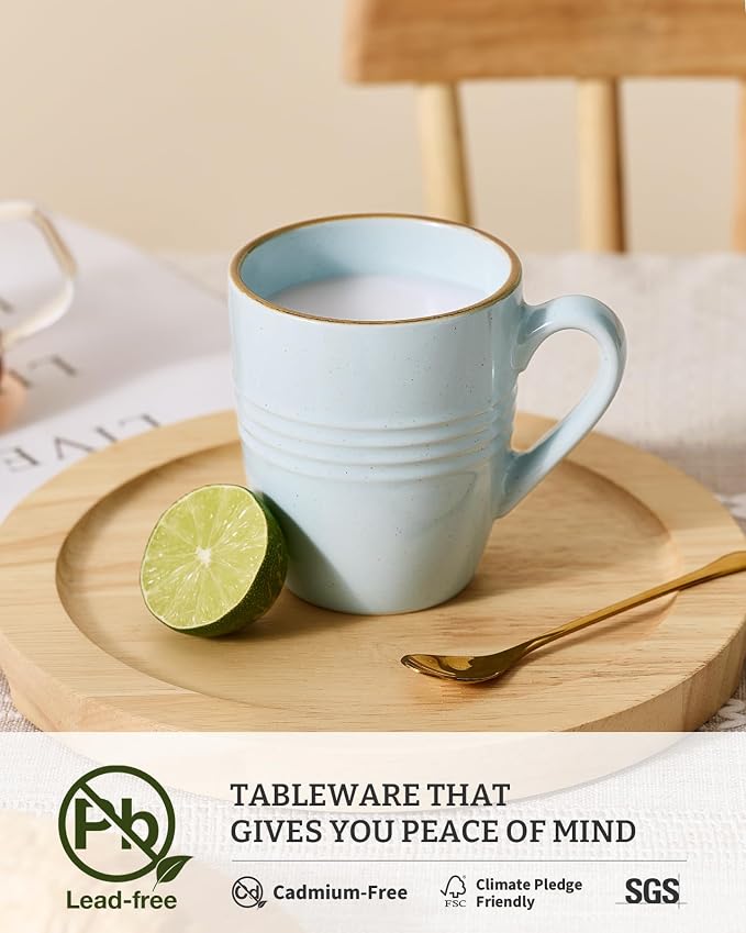 famiware Jupiter Coffee Mugs Set of 4, 13oz Coffee Mug, Microwave and - Image 7