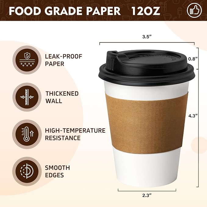 YEEHAW 12 oz 50 Pack Coffee Cups - Image 2