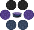 4 Inch Silicone Coasters Set of 6, Non-Slip Drink Coaster by Bangkee