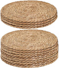 Handmade Heat Resistant 13" Round Woven Placemats Set of 8, Wicker Boho No by Unknown