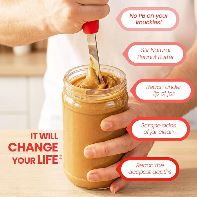 PB-JIFE! The Ultimate PB knife. Stir, and clean the BIG Jars - Image 5