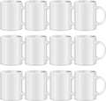 TANGLONG 11oz White Ceramic Sublimation Cups, Ceramic Cup, Sublimation Mugs by TANGLONG
