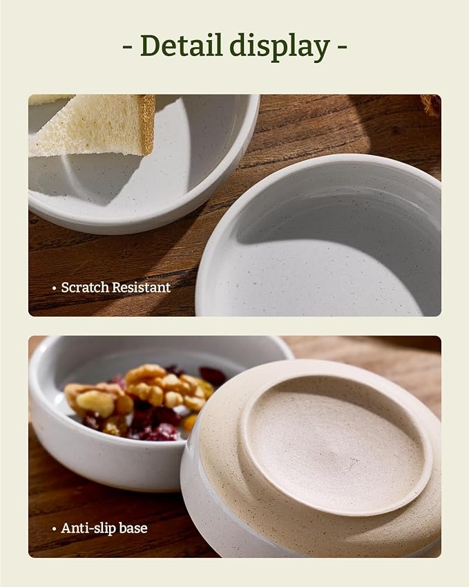 famiware Ceramic Soy Sauce Dish, 4oz Dipping Bowls Set of 6, Light Gray | - Image 7