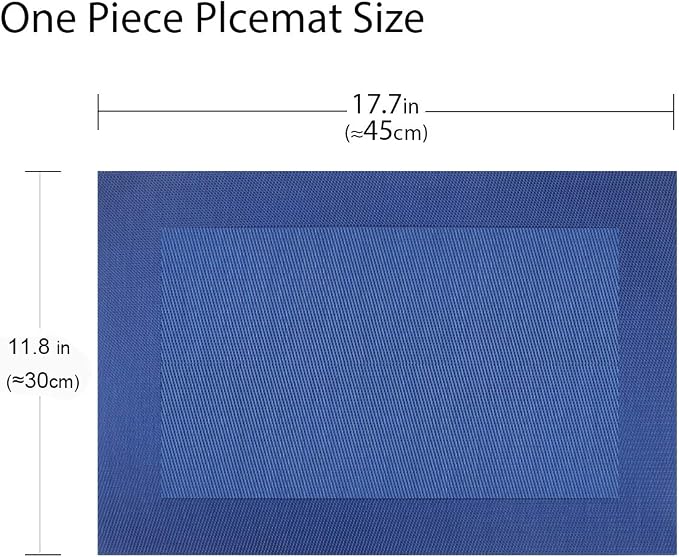 PIGCHCY Placemats Vinyl Washable Table Mats Elegant Non-Slip Placemats - Image 2