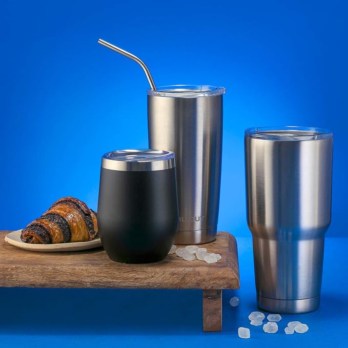 CHILLOUT LIFE 12 oz Stainless Steel Wine Tumbler - Image 5