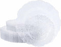 U-QE 60 Pieces Clear Plastic Plates by U-QE
