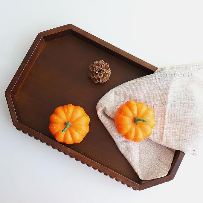 Hrastany Retro Brown Wood Serving Tray - Image 5