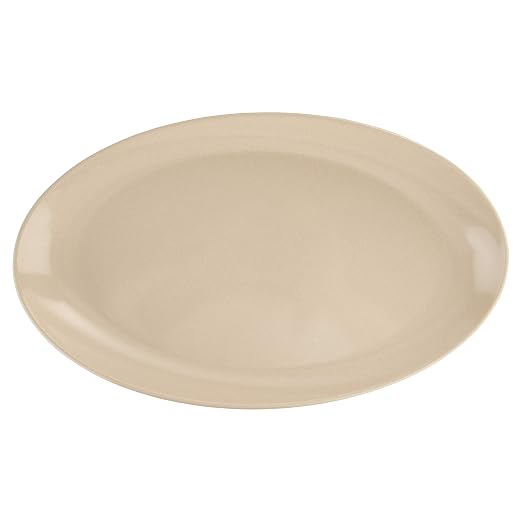 G.E.T. OP-1710-MA Heavy-Duty Shatterproof Plastic Oval Melamine Serving Platter - Image 5