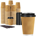 Lamosi 50 Pack 12 oz Disposable Coffee Cups by BuyNow