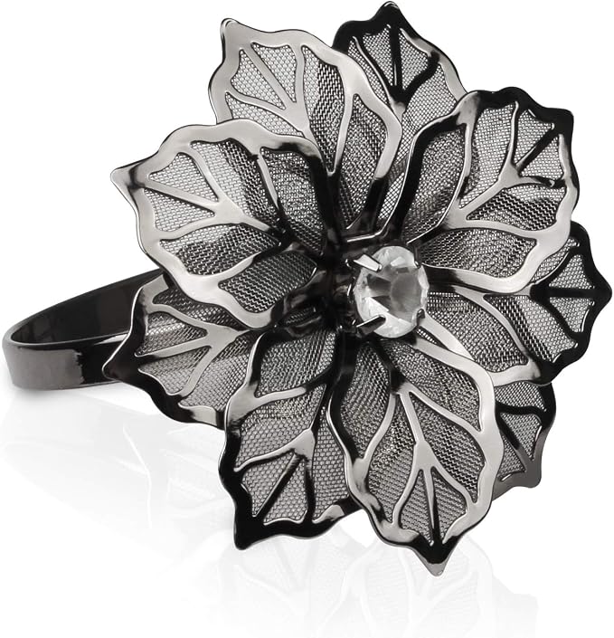 Picowe Set of 12 Alloy Napkin Rings by Picowe