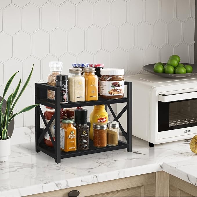 YINMIT Countertop Shelf Organizer, Coffee Bar Accessories, Spice Rack, Coffee - Image 4