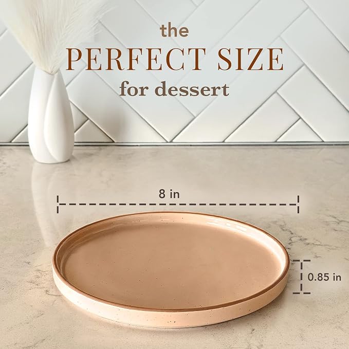 MORA Ceramic Flat Plates Set of 6-8 in - Image 2