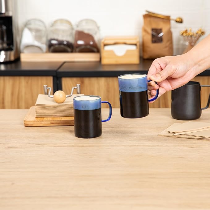 Restaurantware Glass Coffee Mug 2 Count 7 Oz Borosilicate Tea Cup - Image 5