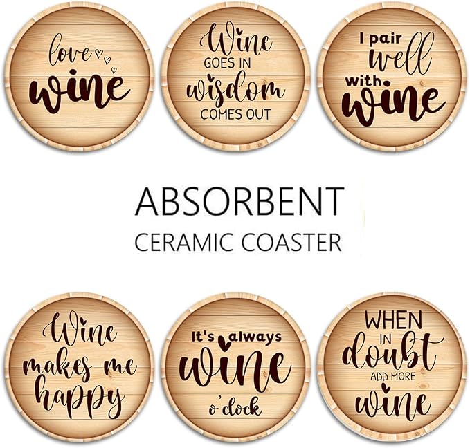 Coasters for Drinks, Ceramic Stone - Image 5