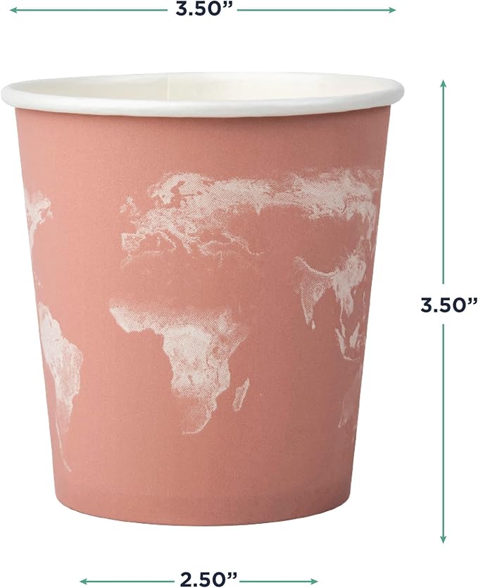 ECO PRODUCTS Compostable Disposable World Art 10oz Coffee Cups, Case of 1000 - Image 3