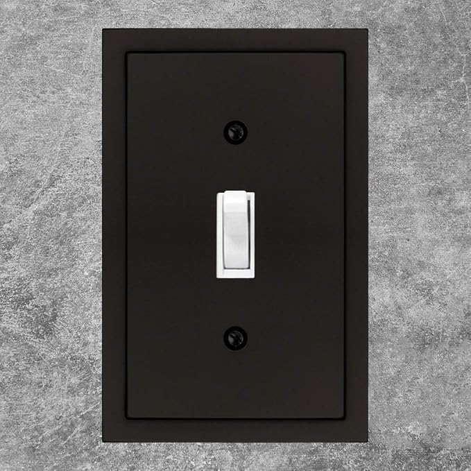 Modern Edge Decorative Wall Plate Switch Plate Outlet Cover, Durable Solid Zinc - Image 4