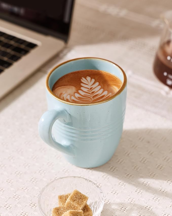 famiware Jupiter Coffee Mugs Set of 4, 13oz Coffee Mug, Microwave and - Image 3